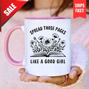 Buchliebhaber Geschenk für sie, lustige Lesebecher, verbreiten diese Seiten Spicy Reader Neuheit Becher, Smut Leser Becher, lustiges Geschenk für Mutter, schmutziges Buch