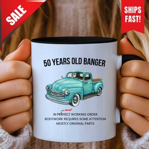 50 Year Old Banger Gift, Funny 50th Birthday Gift, Custom 50th Birthday Gift, Gift For Him, Mugs 50th Birthday, 50th Birthday Gift Brother