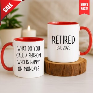 Ruhestandsgeschenk für Frauen Männer, lustiges Ruhestandsgeschenk von Kollegen, glückliche Ruhestand Geschenkidee, Ruhestandskaffeetasse, Tasse für den Ruhestand