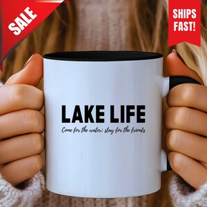 Lake Travel Mug, Custom Lake Coffee Mug, Lake Theme Coffee Mug, Lake House Gifts, Lake Mug Gift Idea, Summer Novelty Gift, Lake Lover Gift