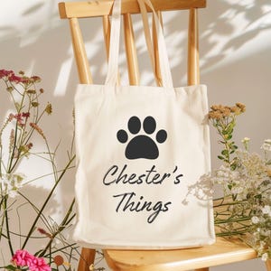 Personalized Dog Tote Bag, Dog Mum Gift, Tote Bag for Dog, Gift for Dog Lover, Personalized Dog Gift, Pet Lover Gift, Dog Things Tote Bag