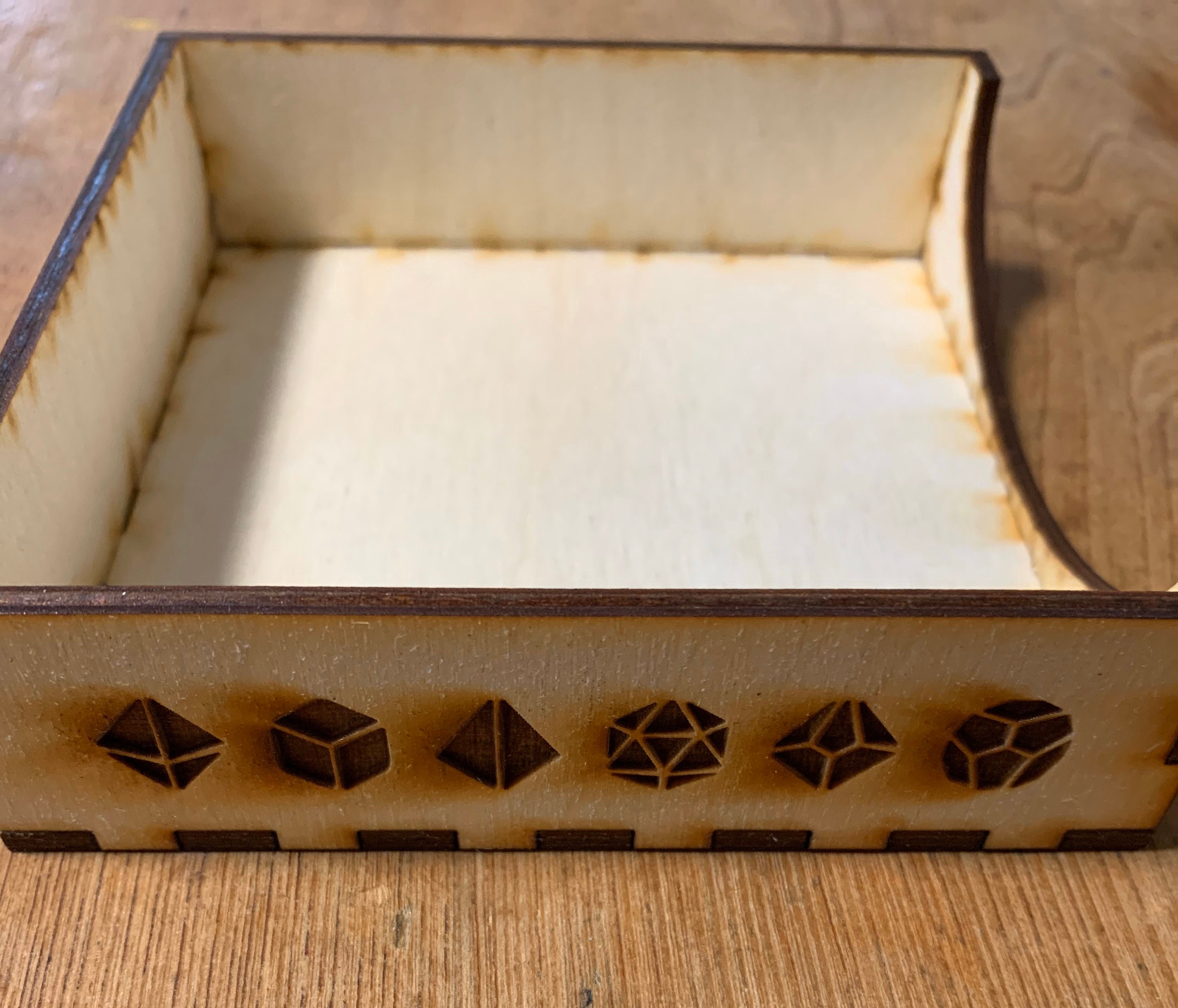 Laser Engraved Polyhedral Dice Coaster Holder Etsy