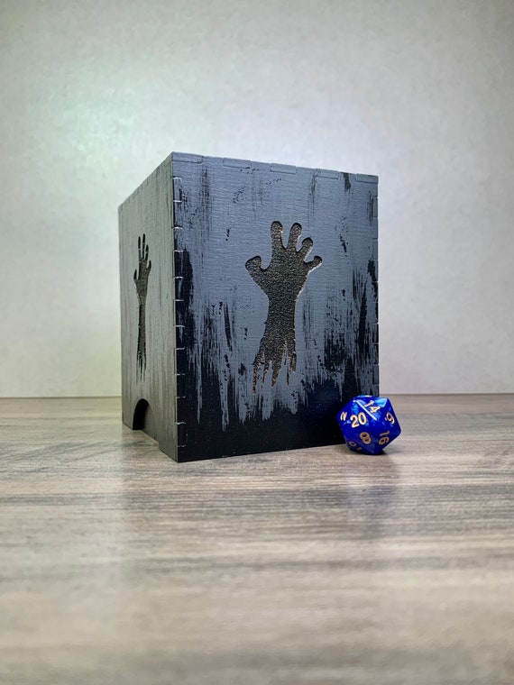 Card Deck Box for MTG Commander Deck, Double Deck Box with Dice Tray Holds  200+