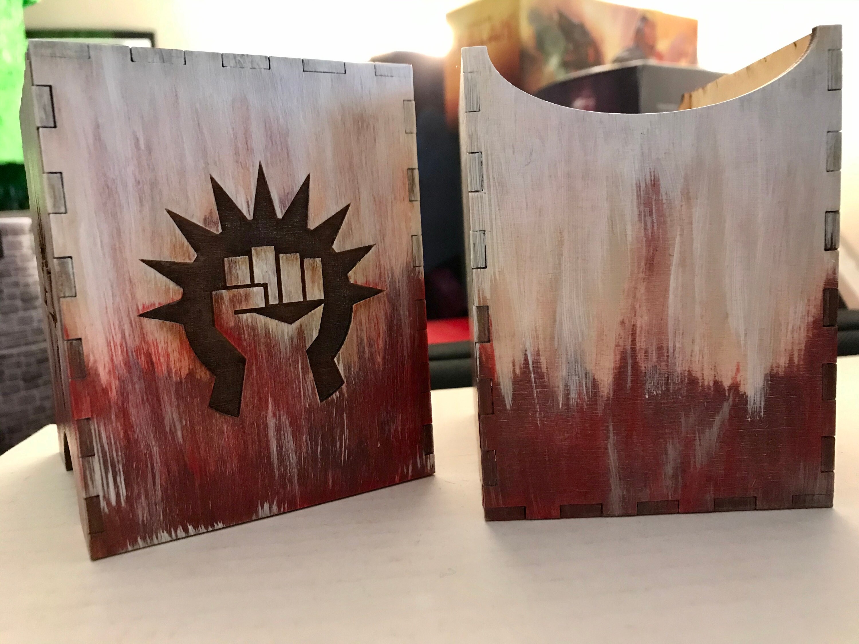 Boros Legion Guild Handfinished Commander Deck Box Etsy