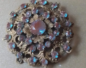 アンティーク ビクトリア朝 サフィレット ペンダント ネックレス、本物