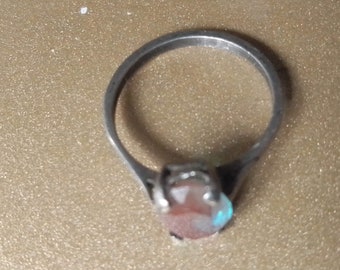 Silver RING - OVAL SAPHIRET 9x7mm