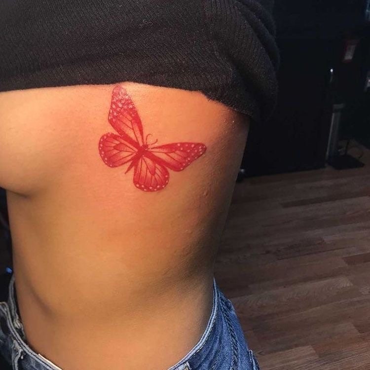 Butterfly Tattoo Fake Butterfly Tattoo Transfer Temporary Etsy UK