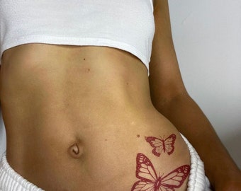 Butterfly Tattoo, Fake Butterfly Tattoo, Transfer Temporary