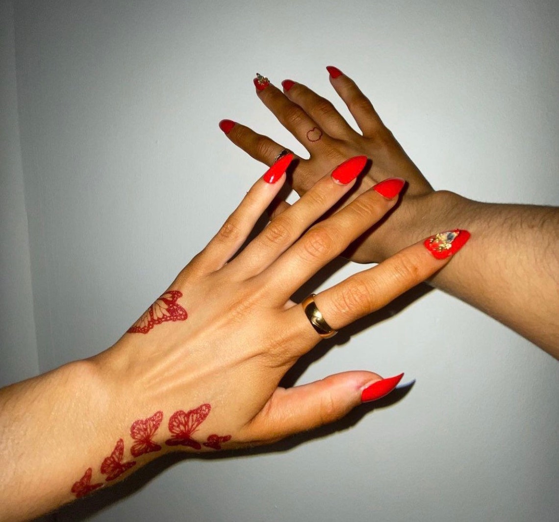 8 Butterfly Tattoo Fake Butterfly Tattoo Transfer Temporary Etsy