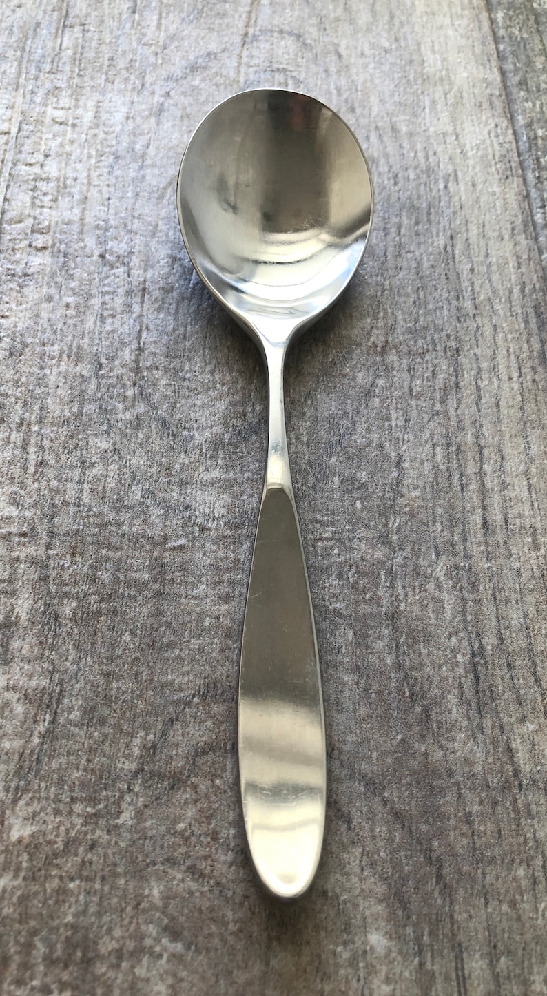 Stainless 188 Serving Spoon Magnum Pattern Japan. LAUFFER