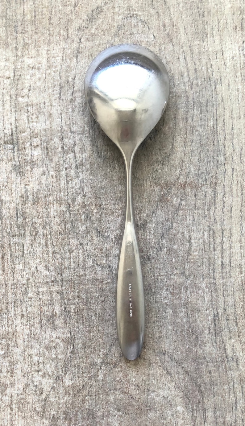 Stainless 188 Serving Spoon Magnum Pattern Japan. LAUFFER