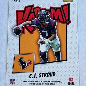 2023 CJ Stroud Gold Kaboom Foil Rookie Card image 4