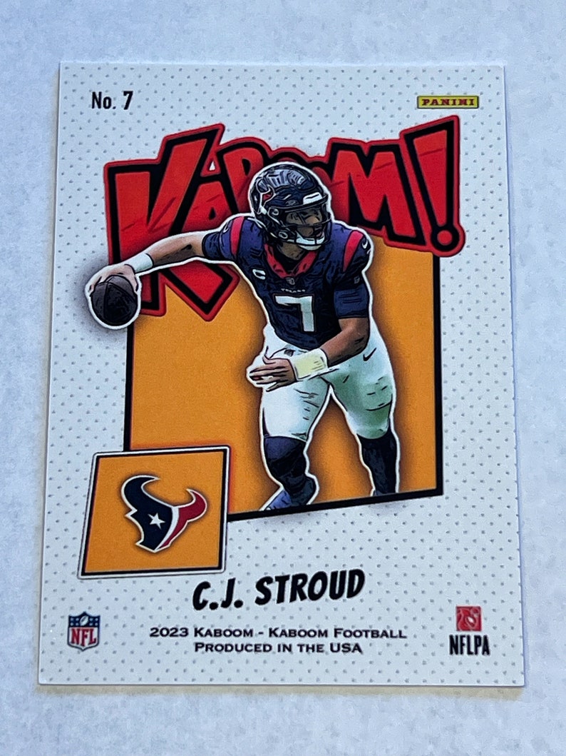 2023 CJ Stroud Gold Kaboom Foil Rookie Card image 4