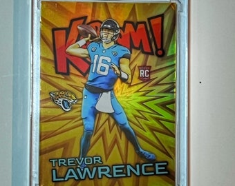 2021 Trevor Lawrence Gold Kaboom Cracked Ice Rookie