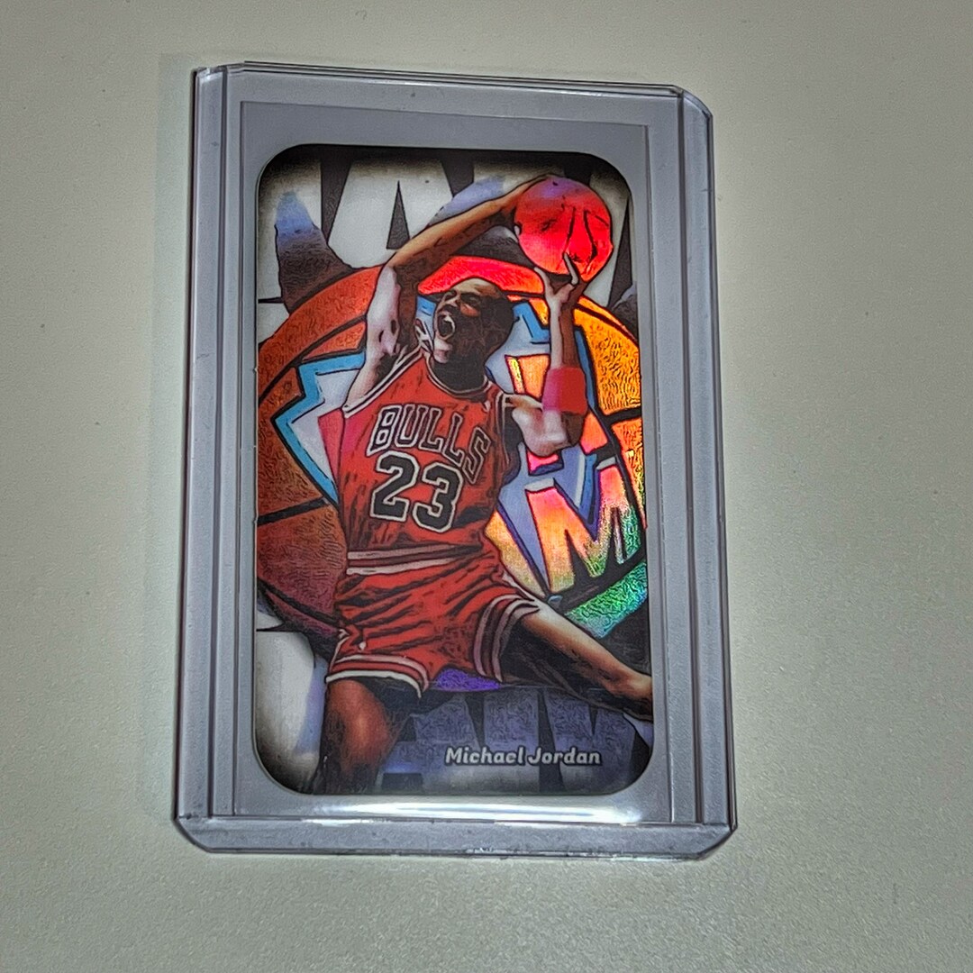 1993 Michael Jordan NBA JAM Promo Card Refractor Tobacco Card Etsy