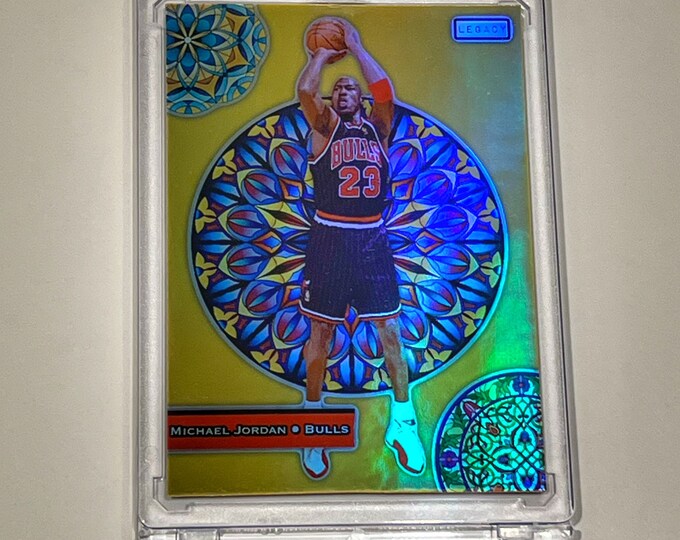 2022 Michael Jordan Gold Stained Glass Refractor - Etsy