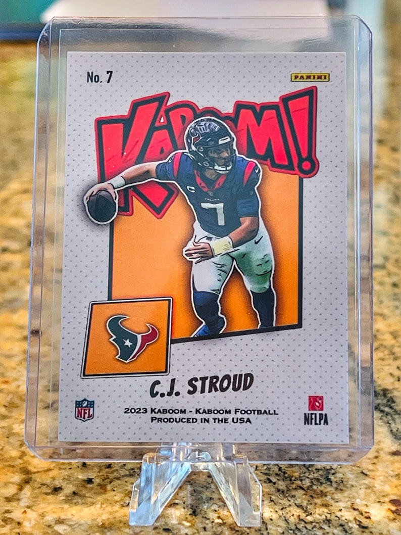 2023 CJ Stroud Gold Kaboom Foil Rookie Card image 2