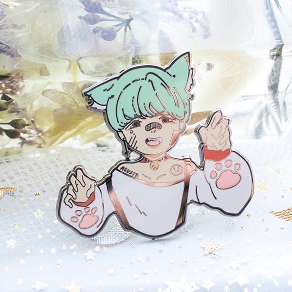 BTS Suga Kitty Gang enamel pin