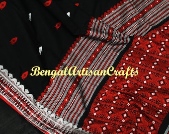 Bengal Handloom Jamdani Saree | Cotton Jamdani Saree | Jamdani Dhakai Sarees | Jamdani Saree | Kolkata Dhakai Jamdani Saree | Khadi Saree