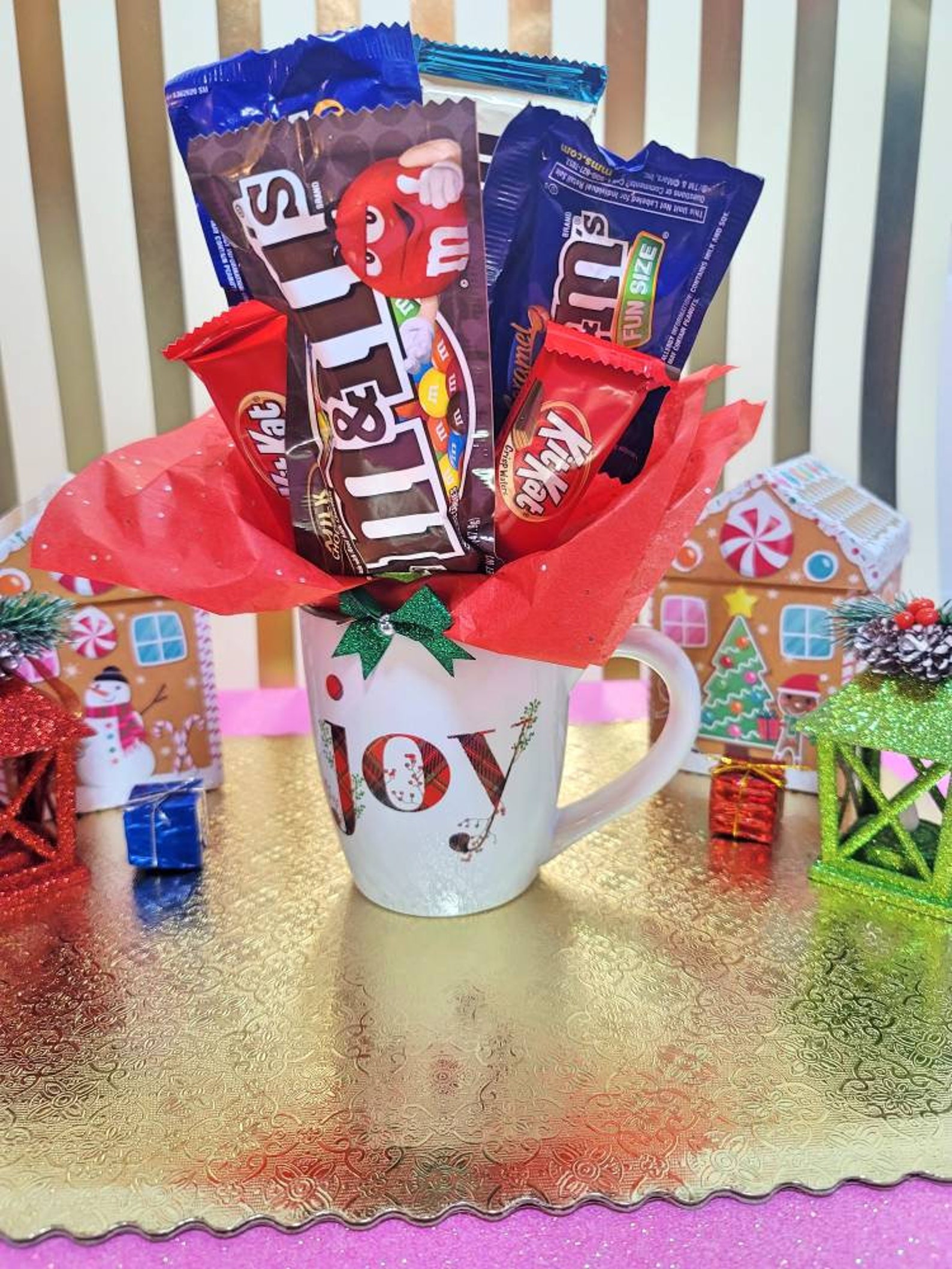 Holiday Candy Bouquet Mug Etsy
