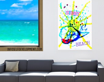 Sunny Beach - Digital Art - Download Print