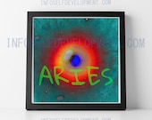 Aries Zodiac Digital Art Printable for Home Décor - Instant Download