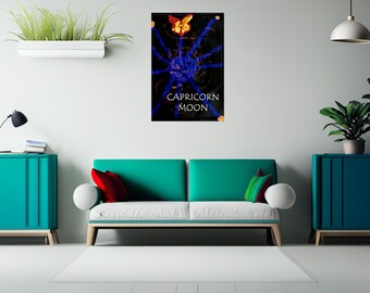 Capricorn Moon - Zodiac - Digital Art - Astrology - Download Print