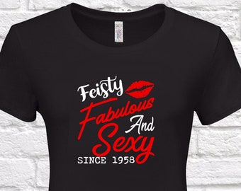 63rd Birthday Present Gift Year 1956 Still Fabulous Funny T-Shirt Unisex Fun Top
