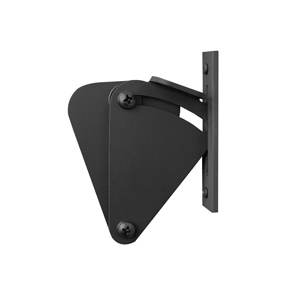 Black Sliding Barn Door Latch for Privacy - Teardrop Design | Matte Black Hardware Kit | Locking Solution for Bathroom and Bedroom Doors