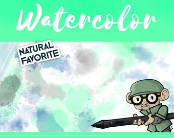 136 Watercolor Brush Tool Presets for Photoshop CS5  and Up (CC)