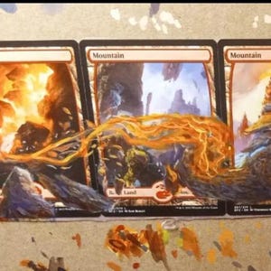 MtG Magic Commission Altered Hand Painted Art Custom Creature Panorama