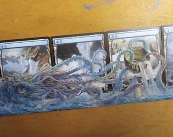MTG Magic PANORAMA altered hand painted art card Commission