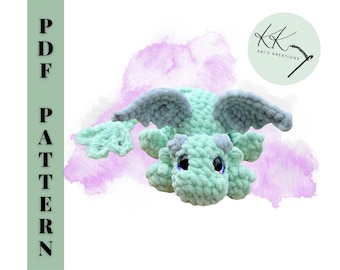 Patrón de dragón bebé sin costuras