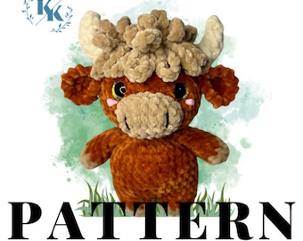 Harry The Highland Cow Pattern