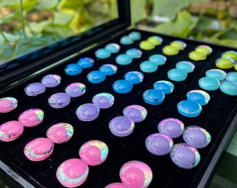 Mystery colored pupil safety eye sets