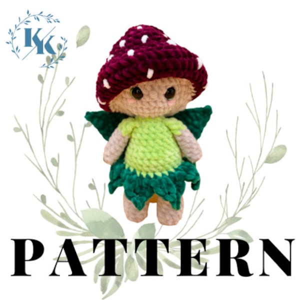 Ry, the Spunky Mushroom Fairy Pattern