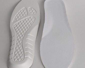 Men's White EVA Insoles - Breathable Mesh Replacement Insole