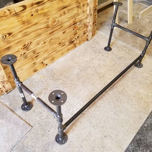Industrial pipe table legs, furniture legs, coffee table legs, custom pipe legs with welded joints made to last 3/4&quot; Diameter