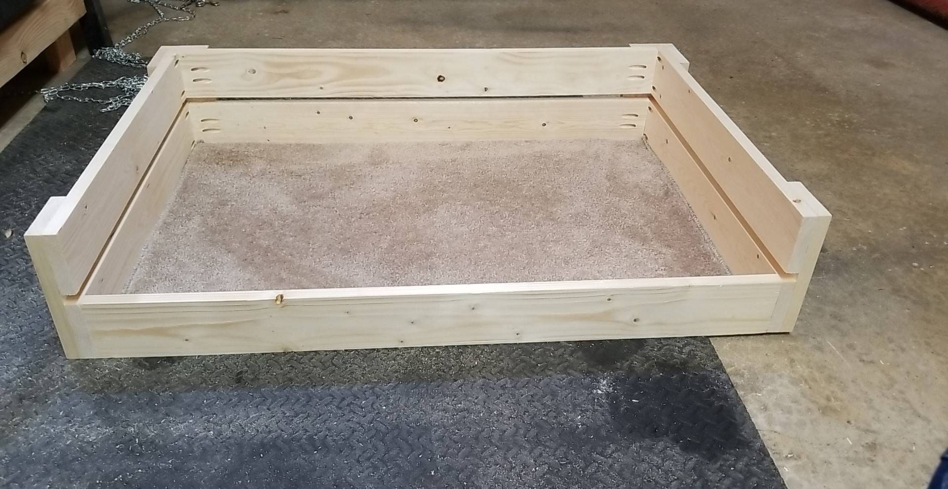 Handmade custom rustic wooden crate vintage style dog bed pet | Etsy - Custom Wooden Dog Crate Beds