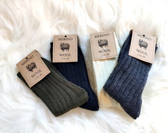 Merino Wool Socks, Natural Wool Unisex Socks, Soft and Comfy