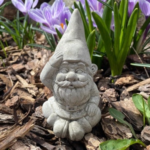 Handmade Garden Gnome Cement Statue