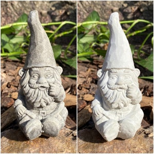 Handmade Garden Gnome Cute Cement Statue