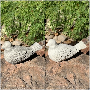 Handgefertigte Singvogel Zement Statue