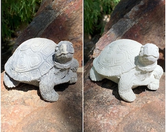 Handmade Turtle Stone Finish Or White Cement Statue