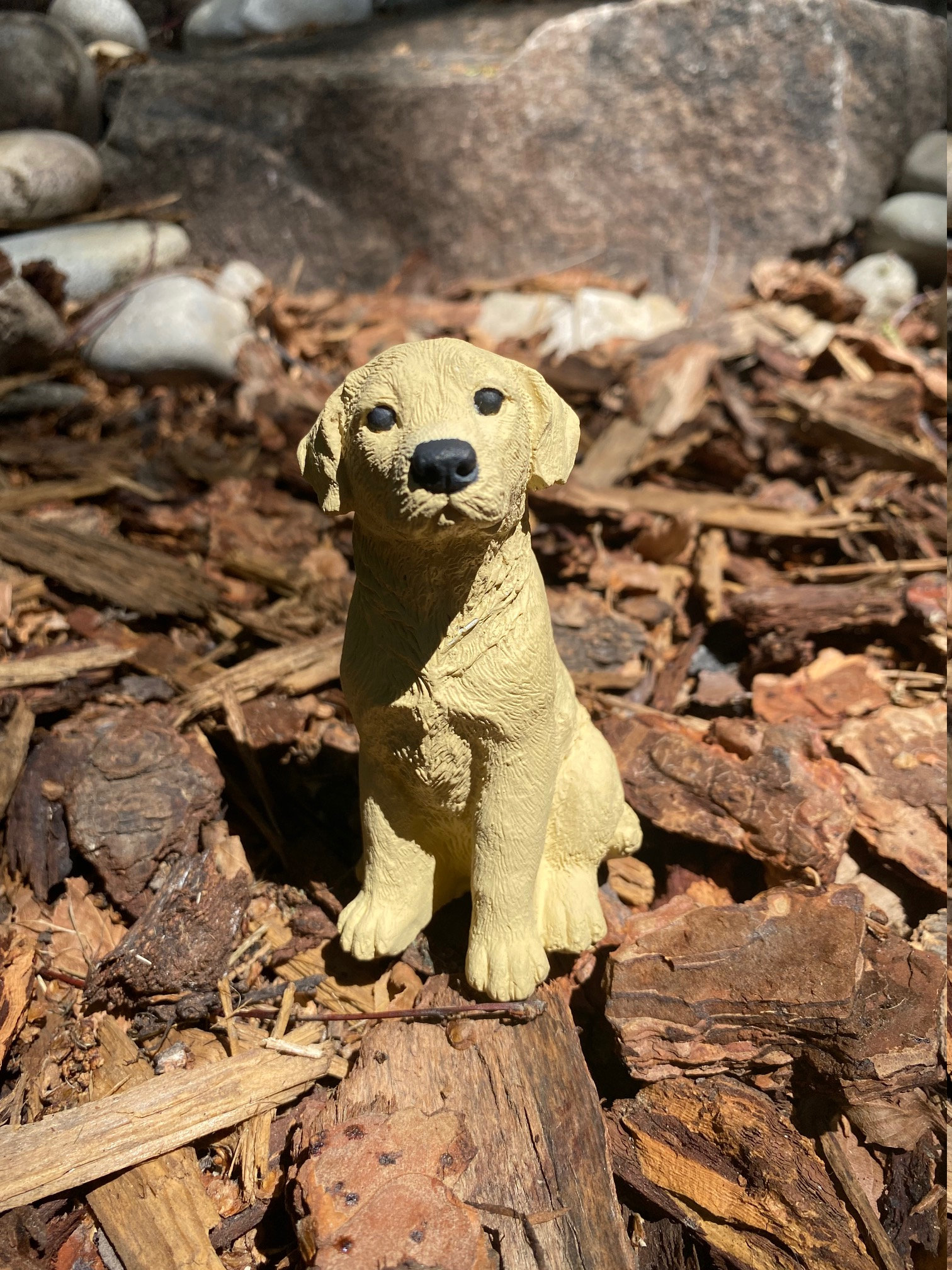 Statue Labrador Retriever Sur Socle Bois - Art Dog - édition Limitée - Pologne