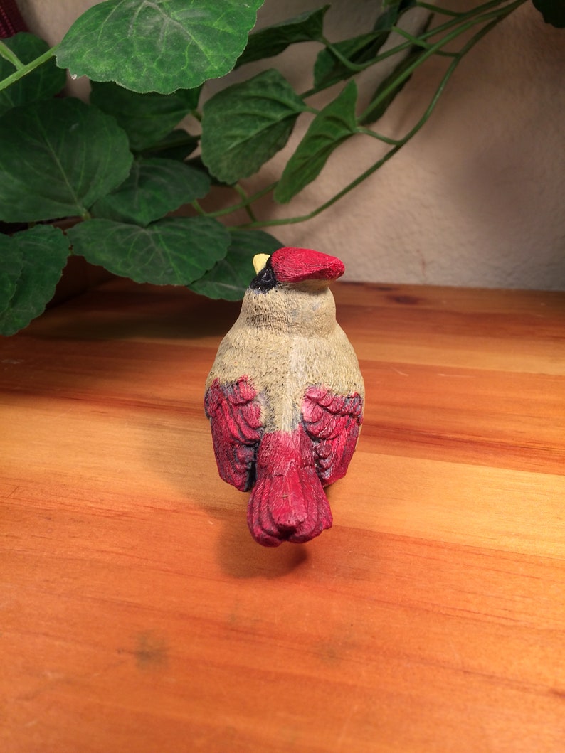 Handcrafted Female Cardinal Cement Figurine Etsy