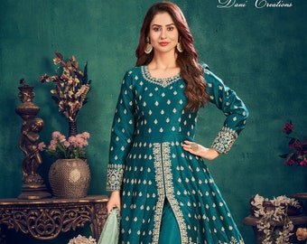 Indian Ethnic Kurti Cotton Top Designer Bollywood Kurta Women Tunic Dress 4685 