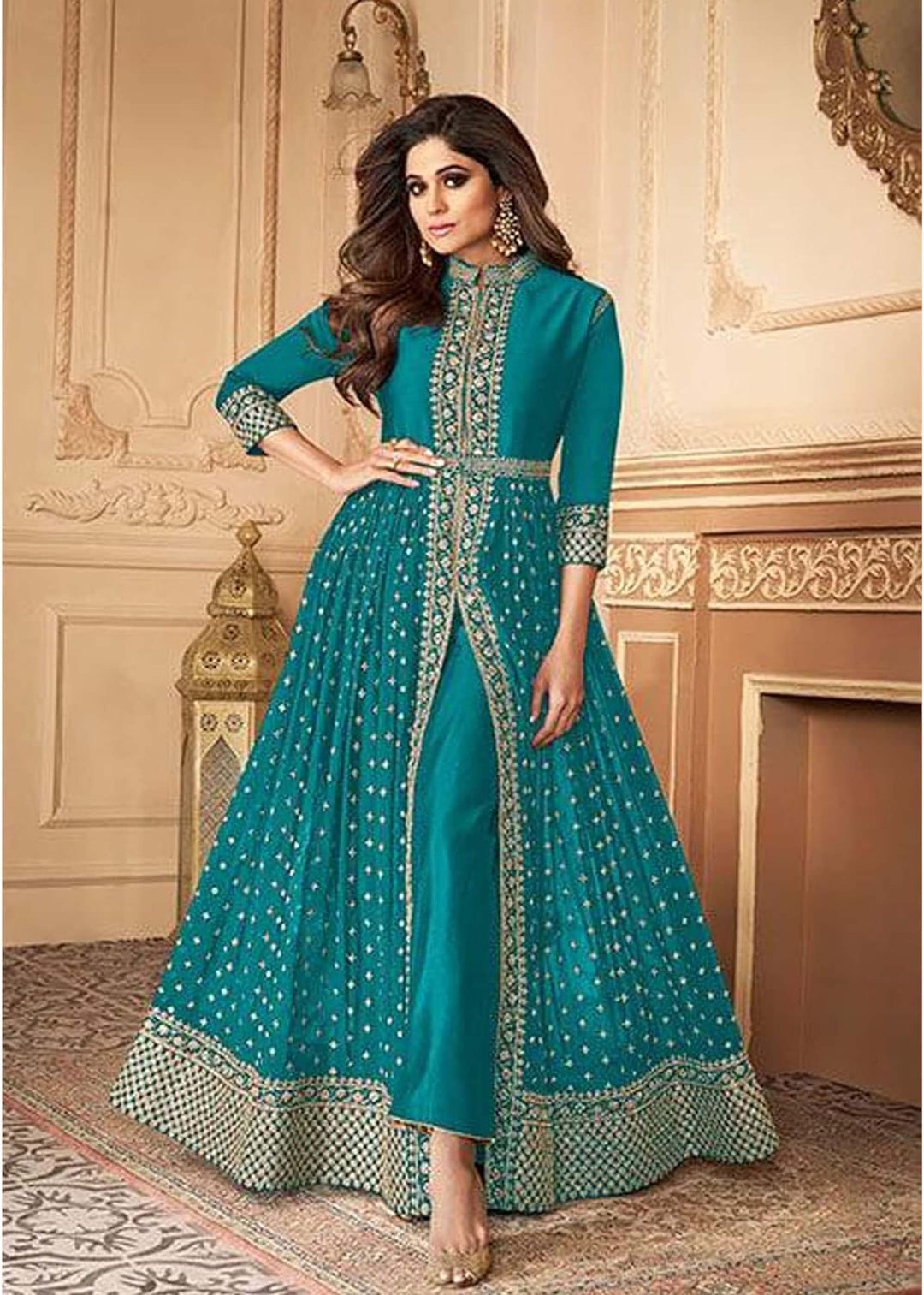 Frock suit blue colour clearance