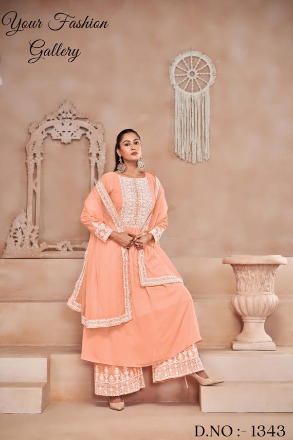 Wedding Anarkali Gown: Embroidered Indian Festival Outfit Wedding Anarkali Gown: Embroidered Indian Festival Outfit