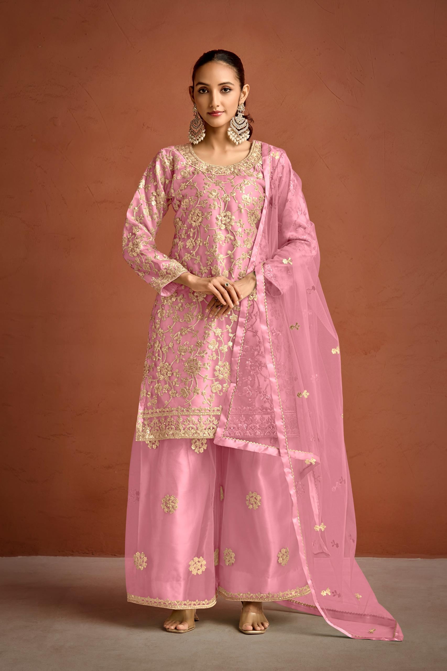 light pink dresses pakistani Light Pink Pakistani Dress